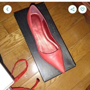 Nine West Women's Red Flats